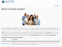 Tablet Screenshot of masterpublichealth.com